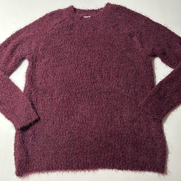 Lauren Conrad, maroon eyelash sweater size large new tags - Picture 8 of 11